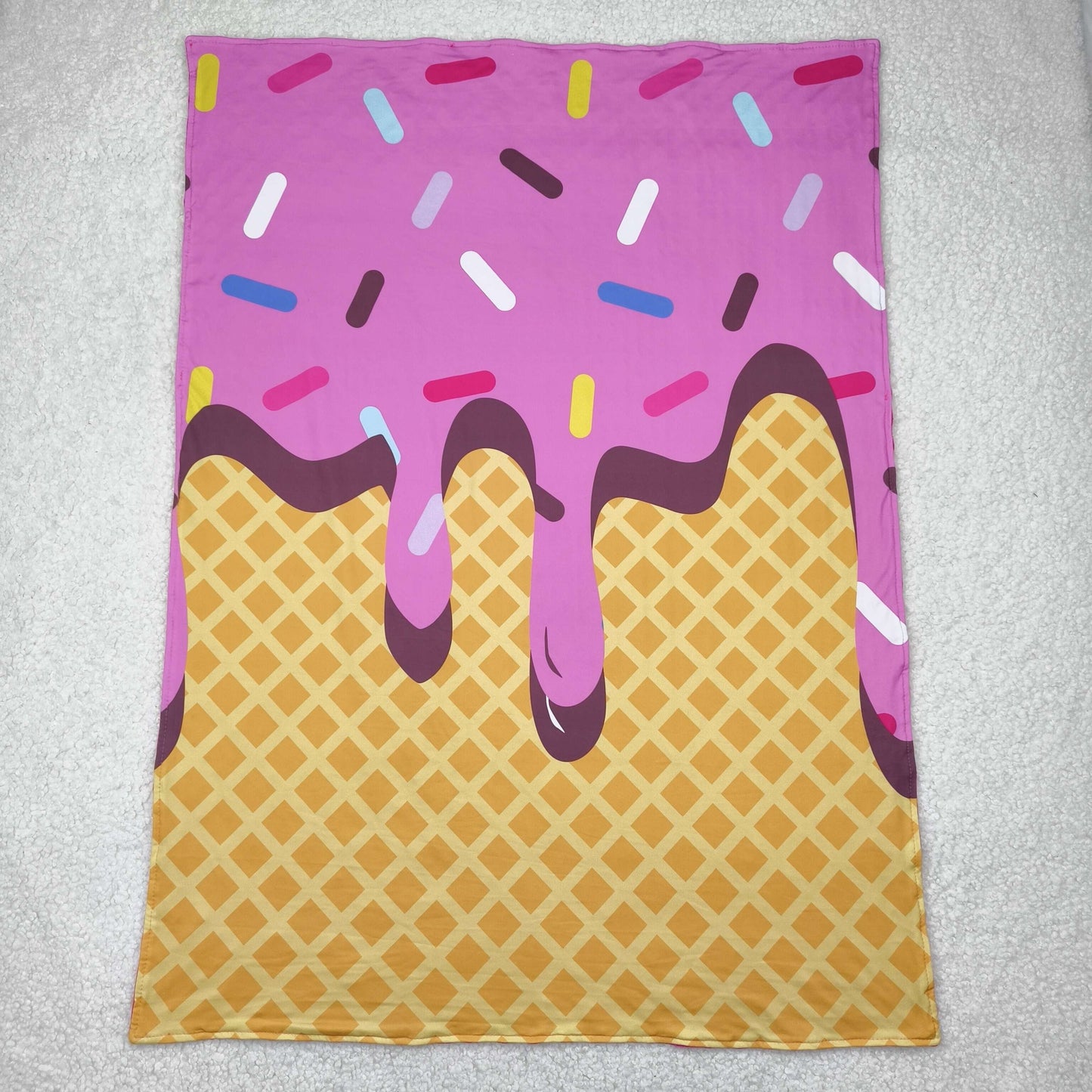 BL0201 Baby ice cream checkered Blankets