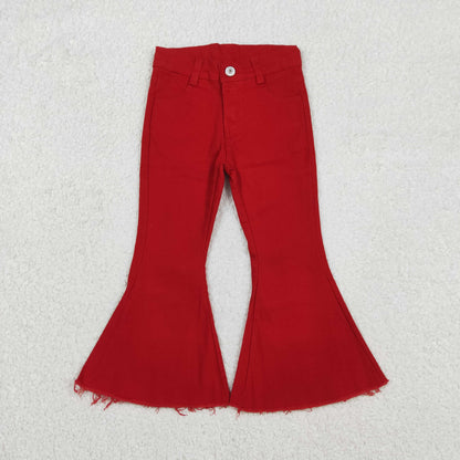 P0083 Girls Red Jeans