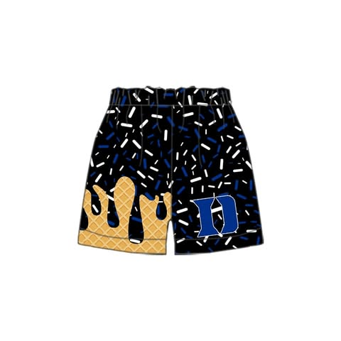 MOQ 10 Custom design boys black shorts