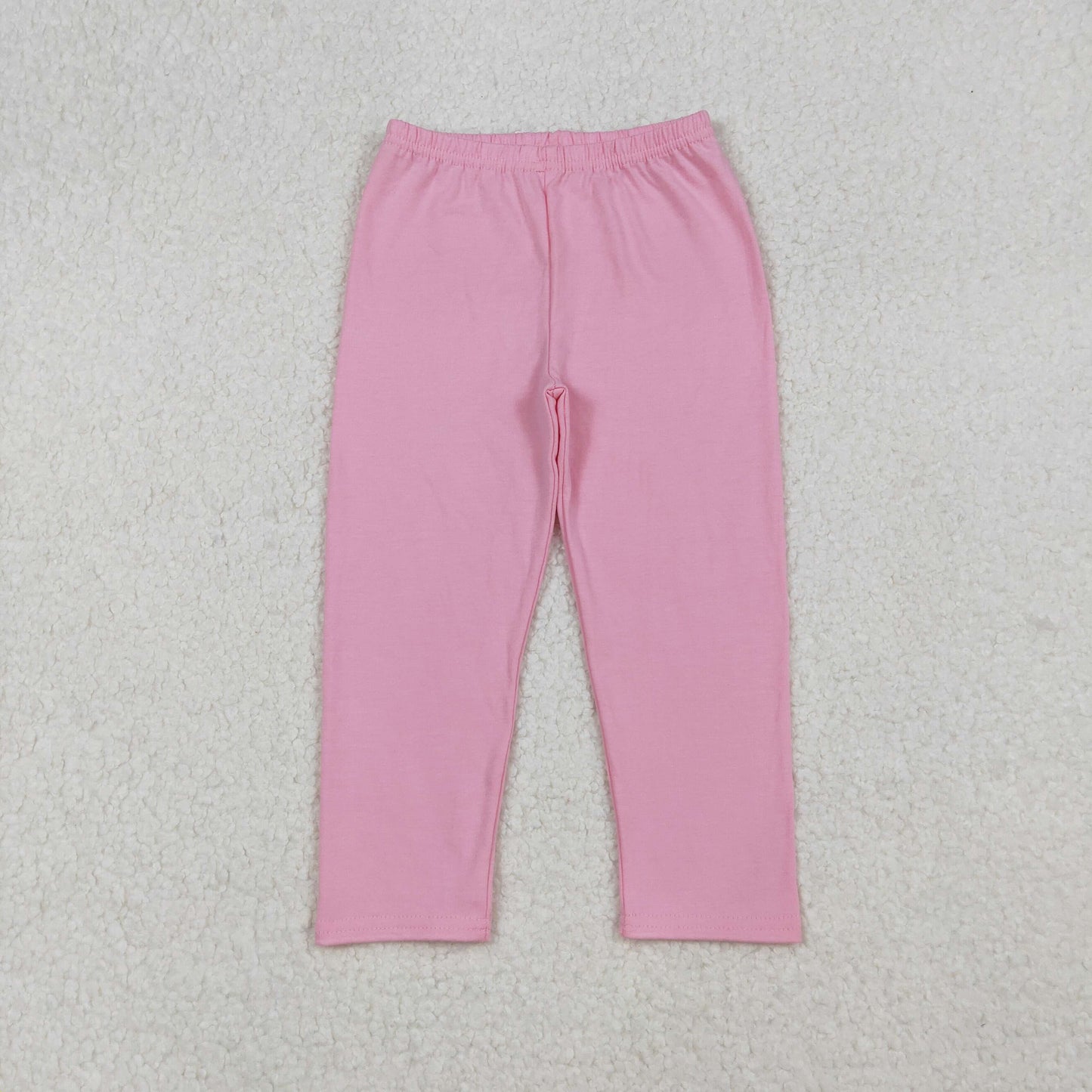 P0821 baby girls solid pink long Pants