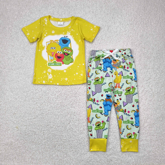 BSPO0314 Boys yellow cartoon outfits