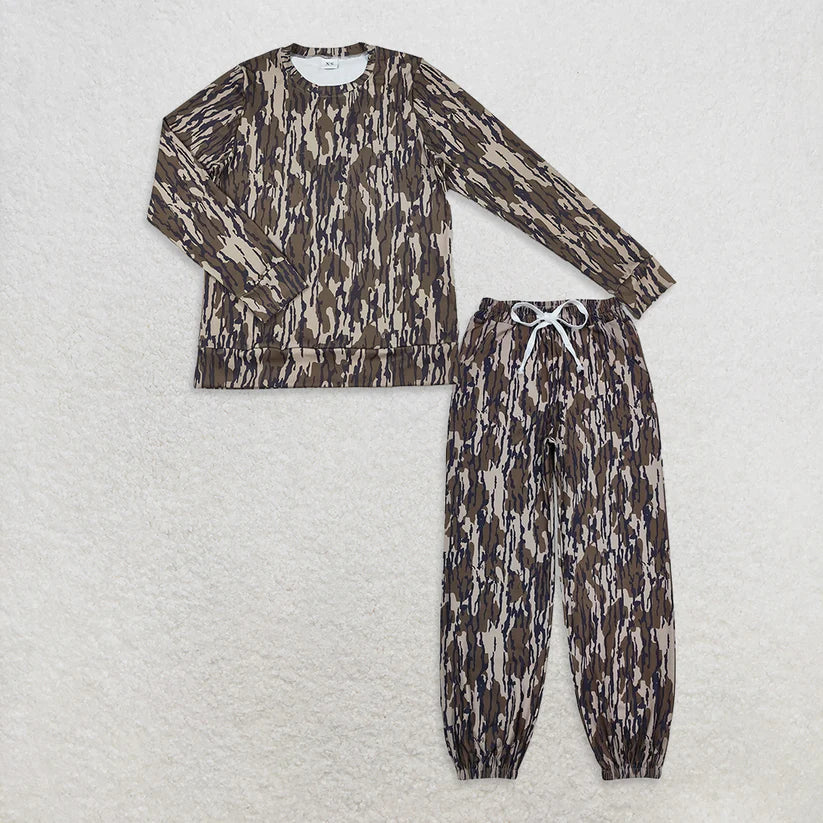 Matching Adult women camo Long Sleeves camo outfits yoga