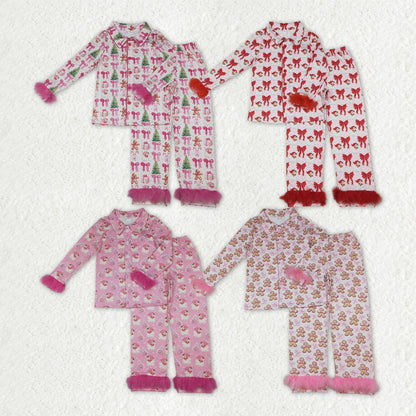 Matching Adult women Christmas furry pajamas