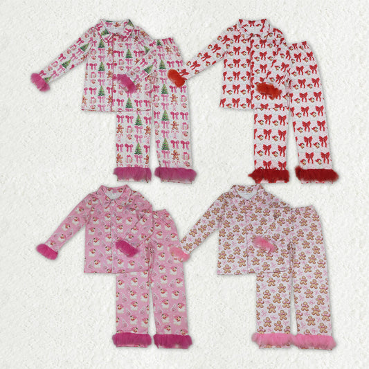 Matching Adult women Christmas furry pajamas