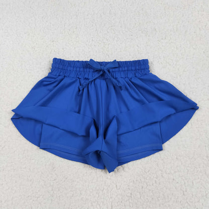 SS0552 baby girls blue shorts
