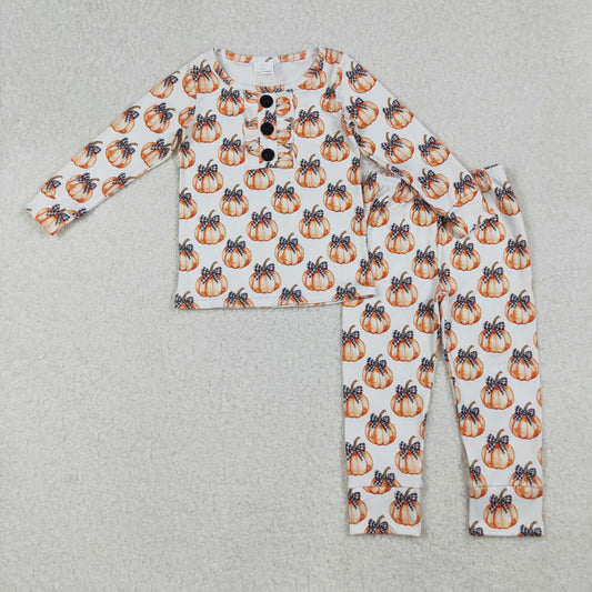 GLP2700 baby girls Halloween pumpkin pajamas