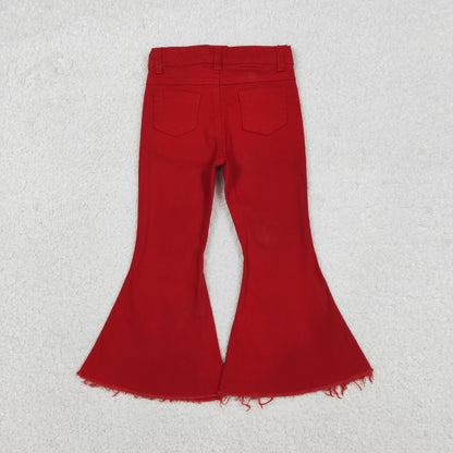 P0083 Girls Red Jeans