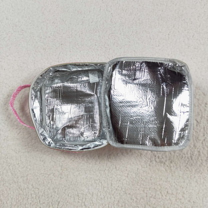 BA0310 baby pink bow floral Lunch Box