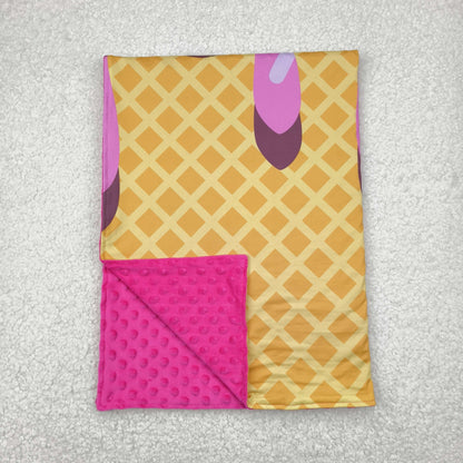 BL0201 Baby ice cream checkered Blankets