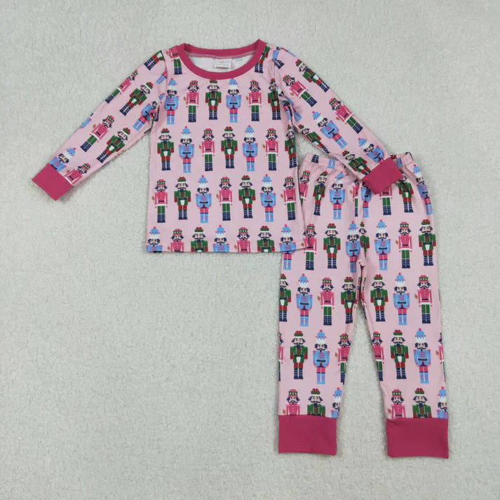 Matching Baby girls Christmas cartoon long sleeves pajamas