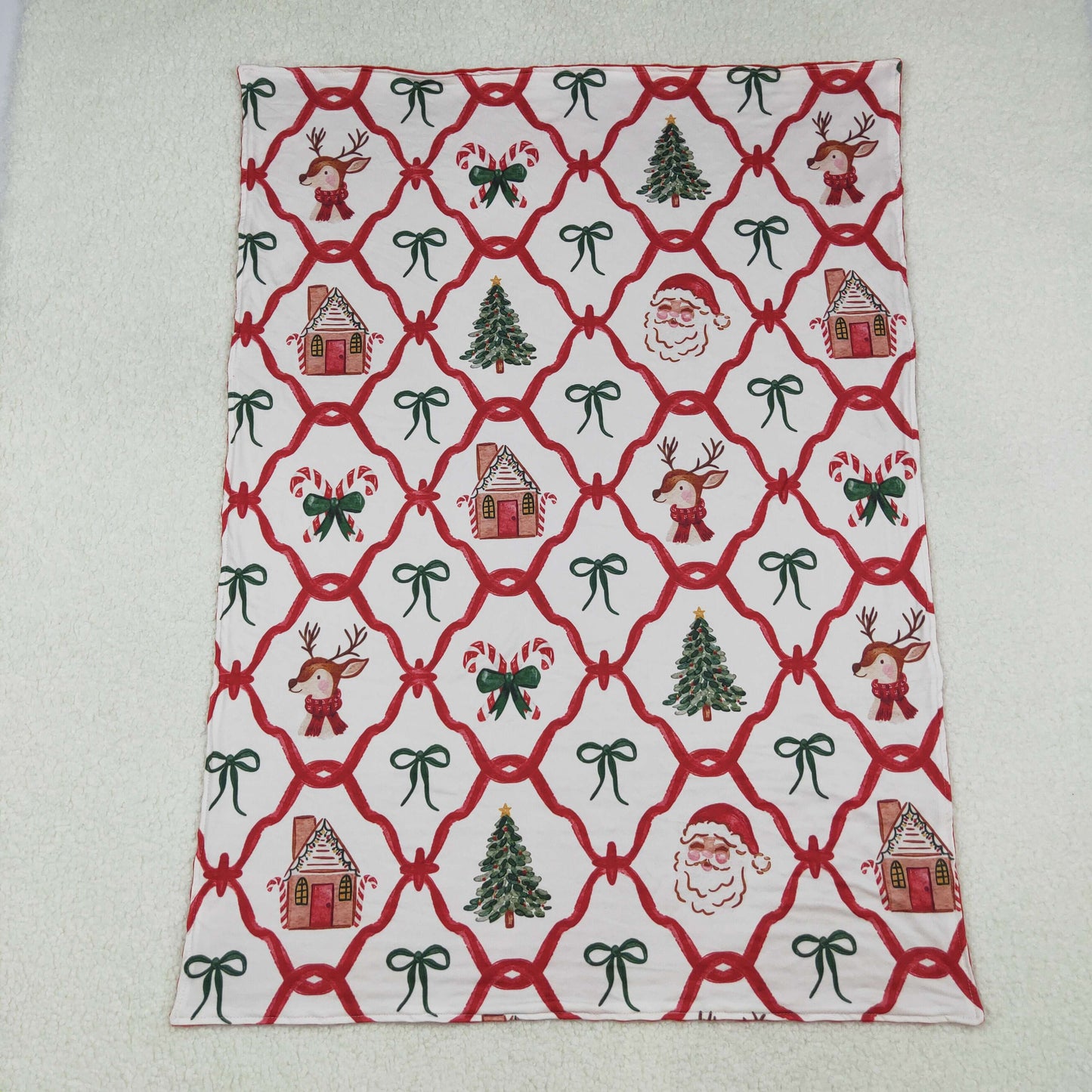 BL0219 Baby Christmas red Blankets ( Deadline Sep.4)
