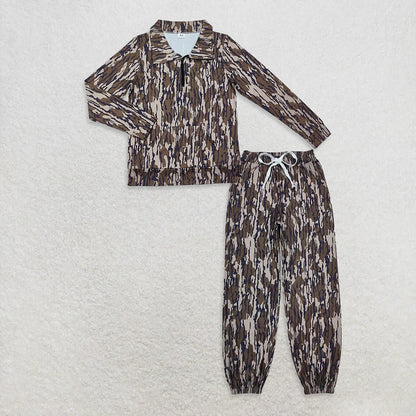 Matching Adult women camo Long Sleeves camo outfits yoga