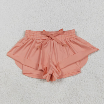 SS0547 baby girls orange shorts yoga