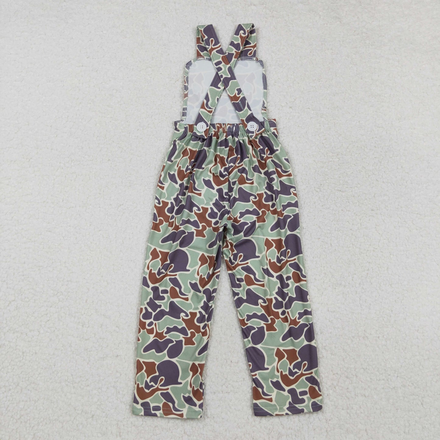 SR2006 baby boys camo Overalls