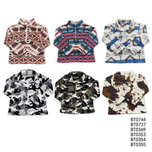 Matching RTS Baby Boys Fall Plush sherpas  coat