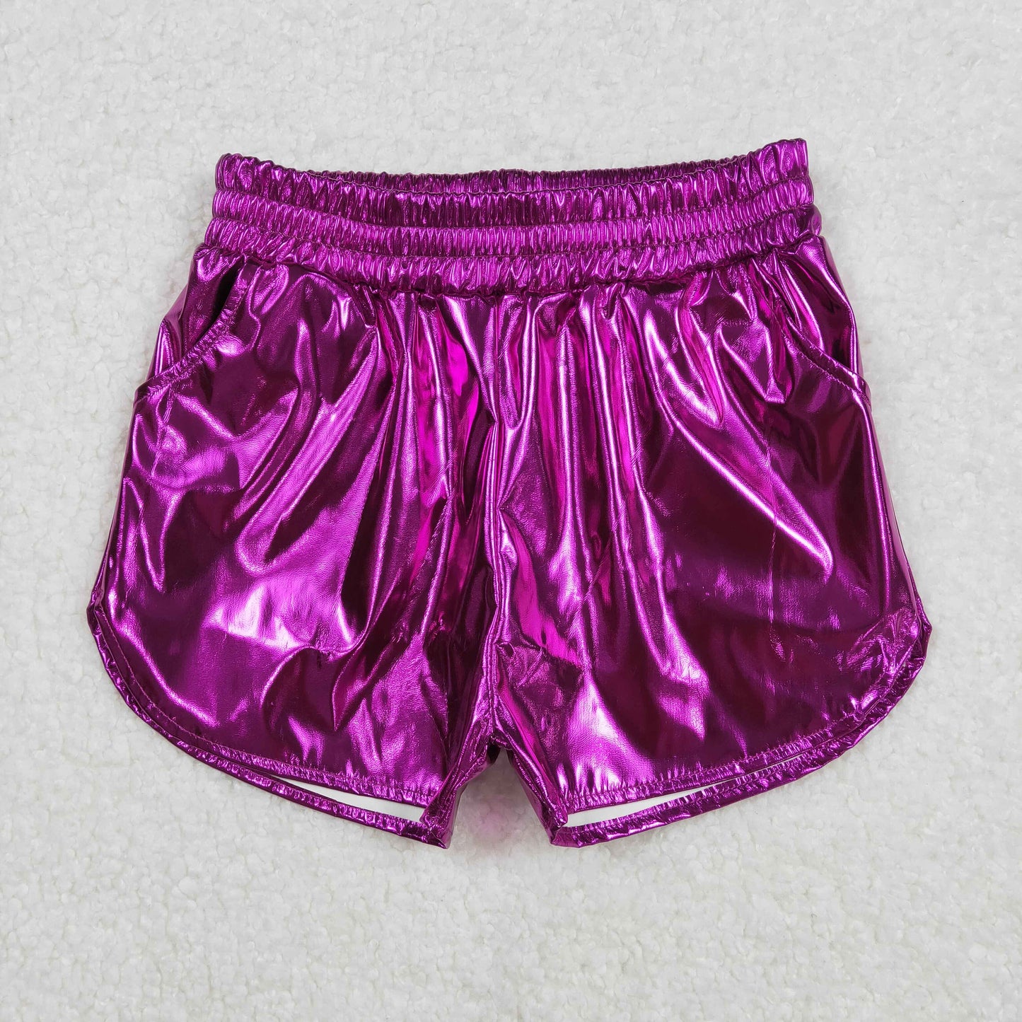 SS0412 Baby girls purple shorts