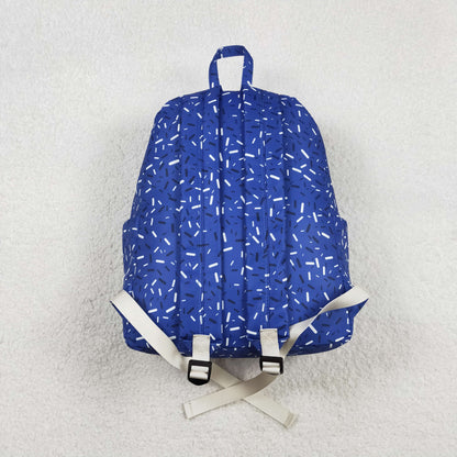 BA0340 blue Fireworks waffles zipper schoolbag