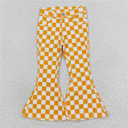 Matching Baby girls checkered jeans