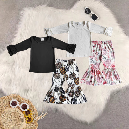 Matching Baby girls Halloween pumpkin clothing