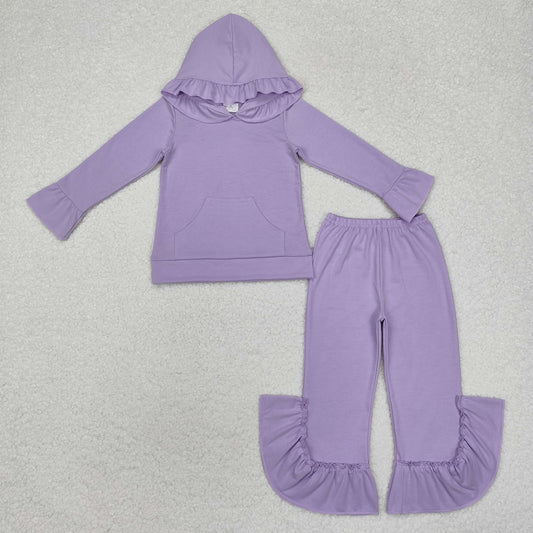 GLP2060 Girls purple hoodies pajamas