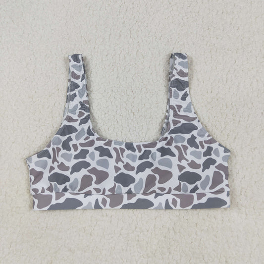 S0556 Adult women grey Camo swimsuit