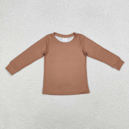 BT0950 Boys brown duck long sleeves Top