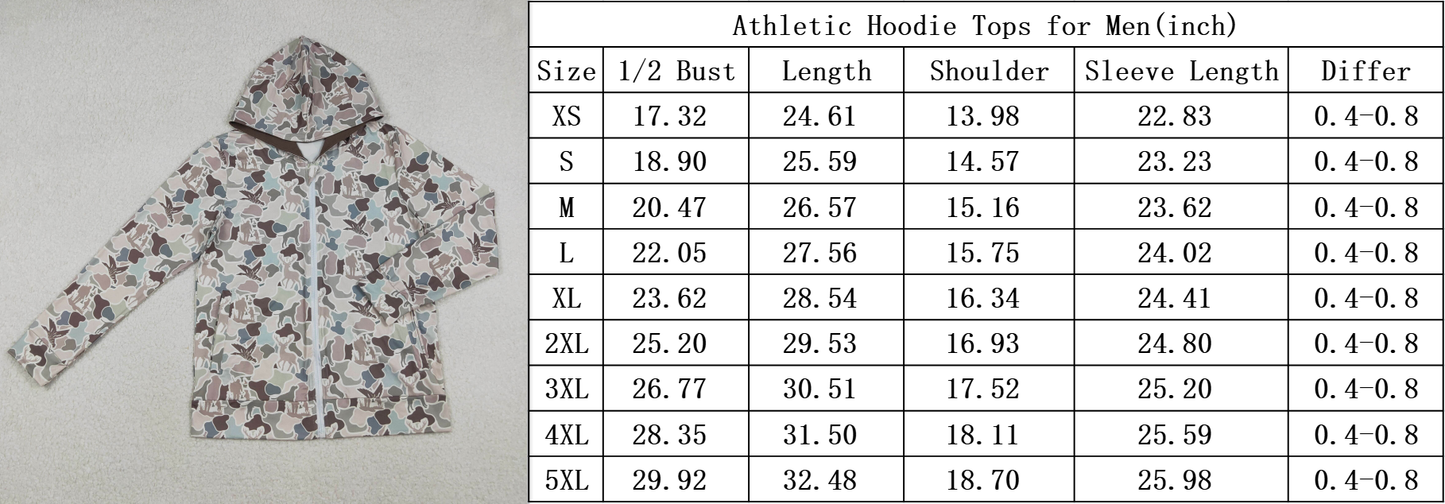 BT1392 Adult men camo duck coat