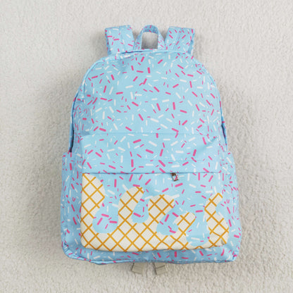 BA0297 blue zipperschoolbag