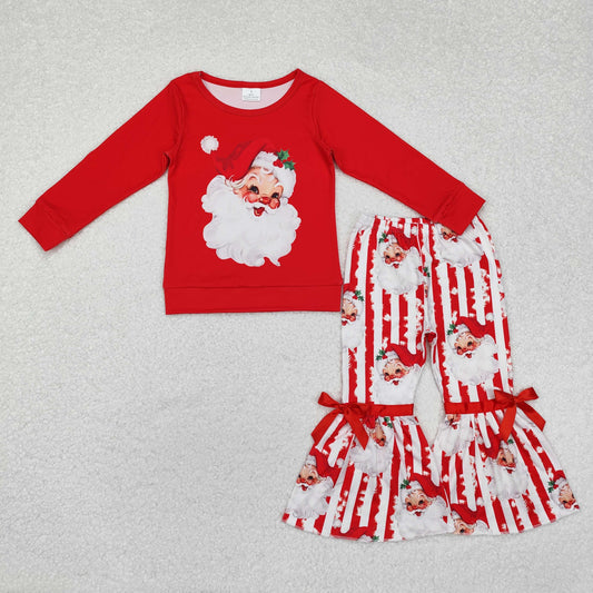 GLP1946 baby girls long sleeves Christmas outfits