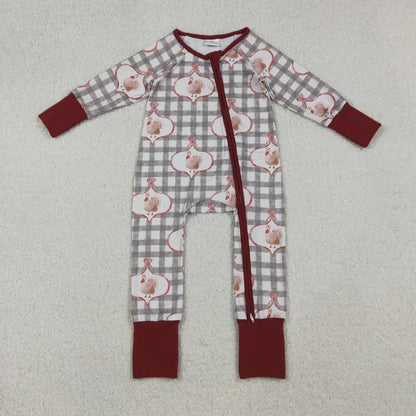 Matching Baby girls Thanksgiving turkey romper & pajamas clothing