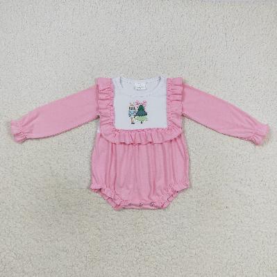 Matching Baby girls boys Christmas Soldier tree clothing embroidery