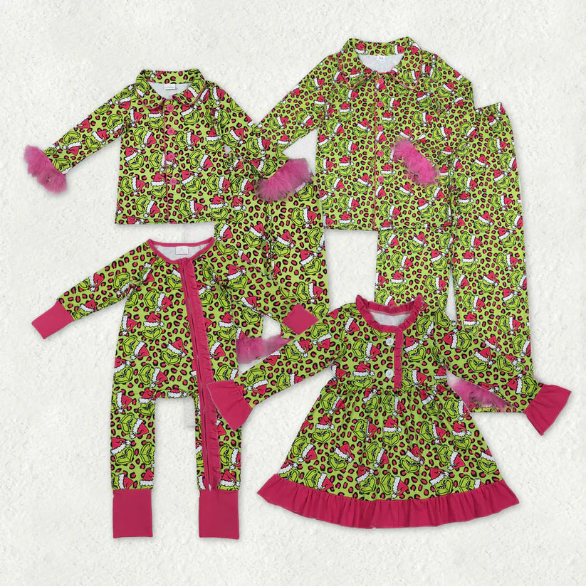 Family Matching Adult Baby girls Christmas furry clothes