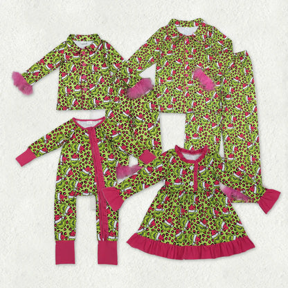 Family Matching Adult Baby girls Christmas furry clothes