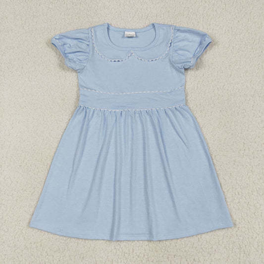 GSD2316 girls blue doll collar Dress