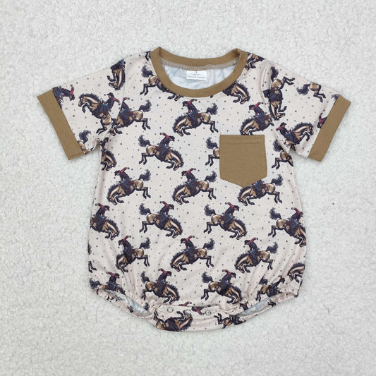 SR2085 Baby boys cowboy romper