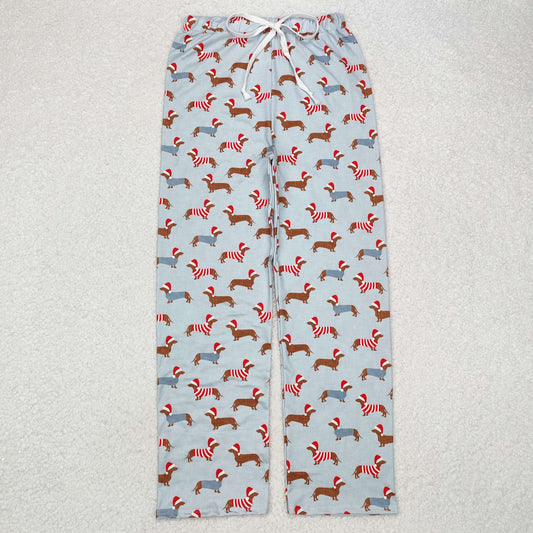 P0686 Adult man Christmas dog Pants