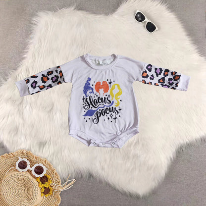 Matching Baby girls clothes halloween long-sleeved rompers