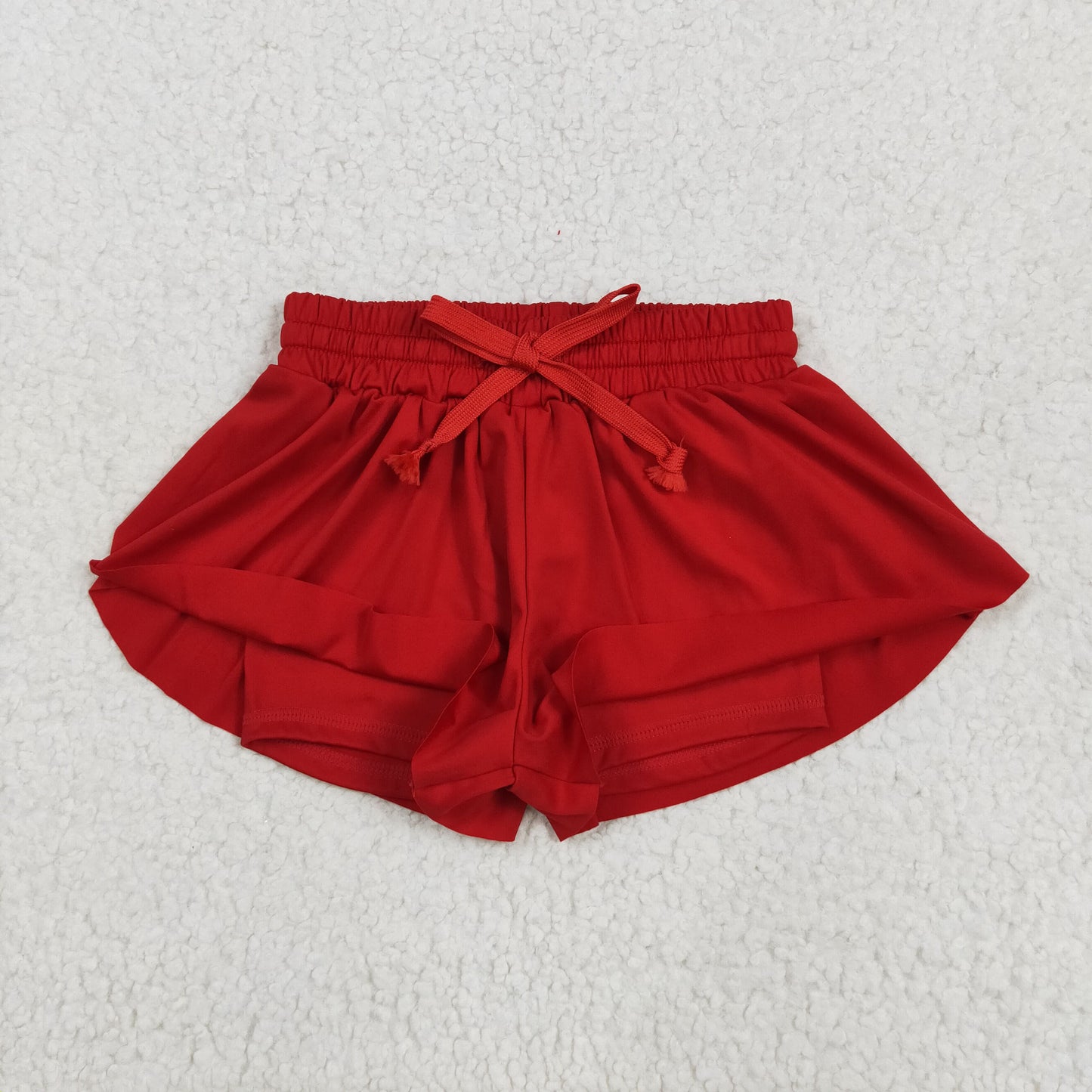 SS0544 baby girls red shorts yoga