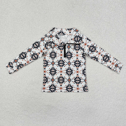 BT0937 Boys black cow pullover