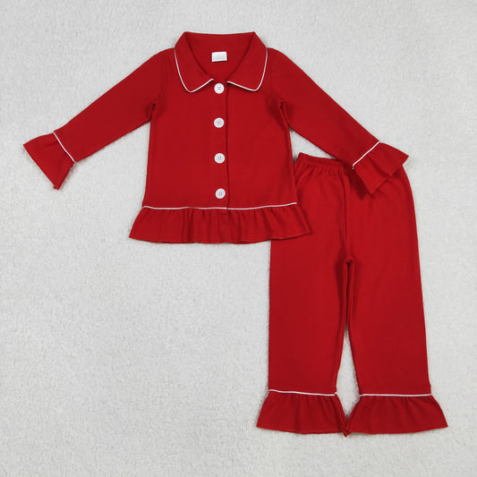 GLP2789 Girls red pajamas