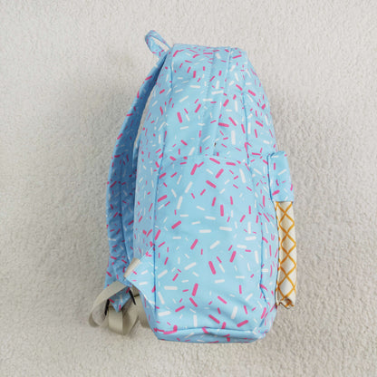 BA0297 blue zipperschoolbag