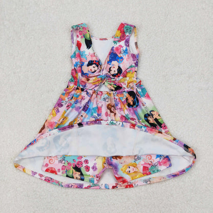 GSD2136 girls sleeveless princess Dress yoga