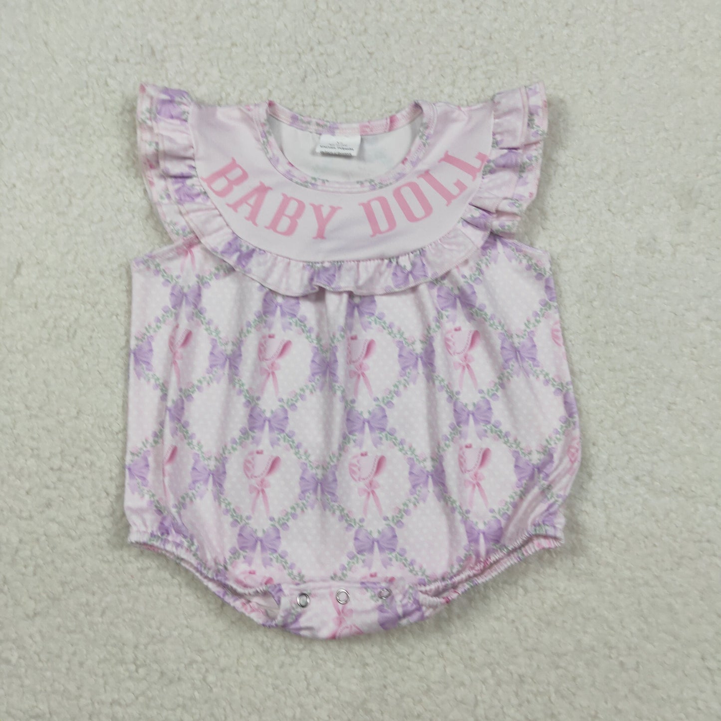 SR3292 baby girls BABY DOLL flower romper