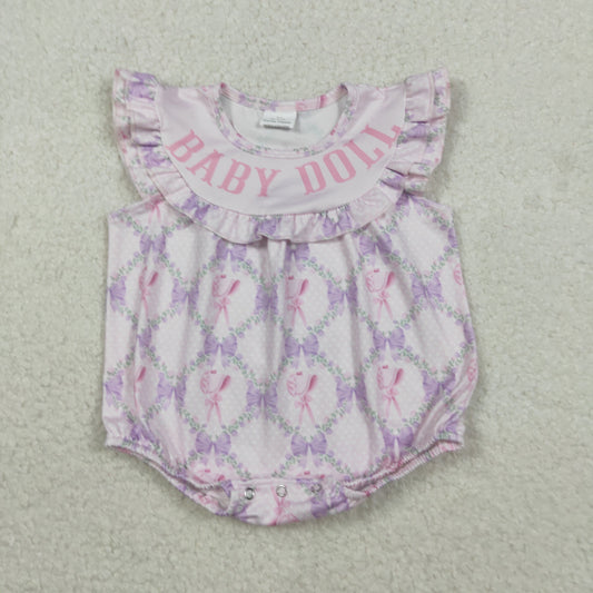 SR3292 baby girls BABY DOLL flower romper