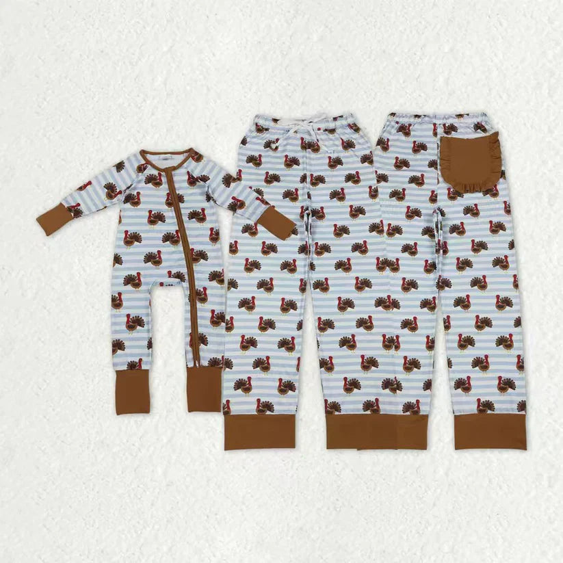Family Matching Adult Baby turkey clothes