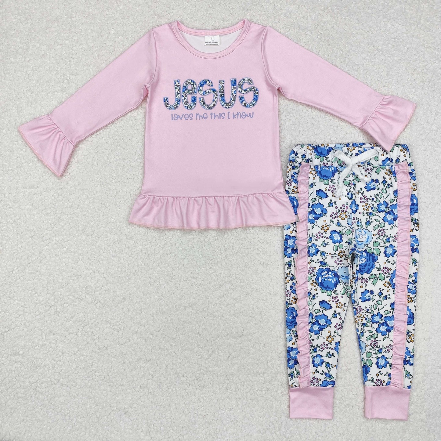 GLP1670 baby girls long sleeve Jesus outfits