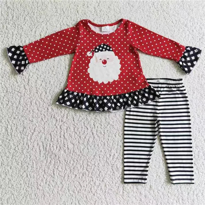 Matching Baby girls Christmas long sleeve outfits