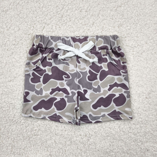 SS0454 baby green camo shorts