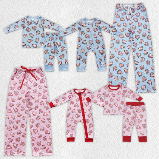 Family Matching Adult Baby girls boys Christmas pie pajamas clothes