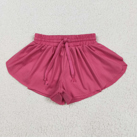 SS0545 baby girls rose shorts yoga